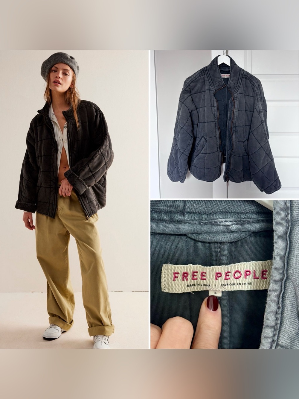 Free People Dolman Quilted Jacket